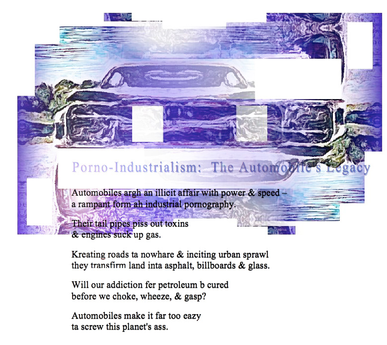 Porno-Industrialism: The Automobile's Legacy (an art work by T Newfields)