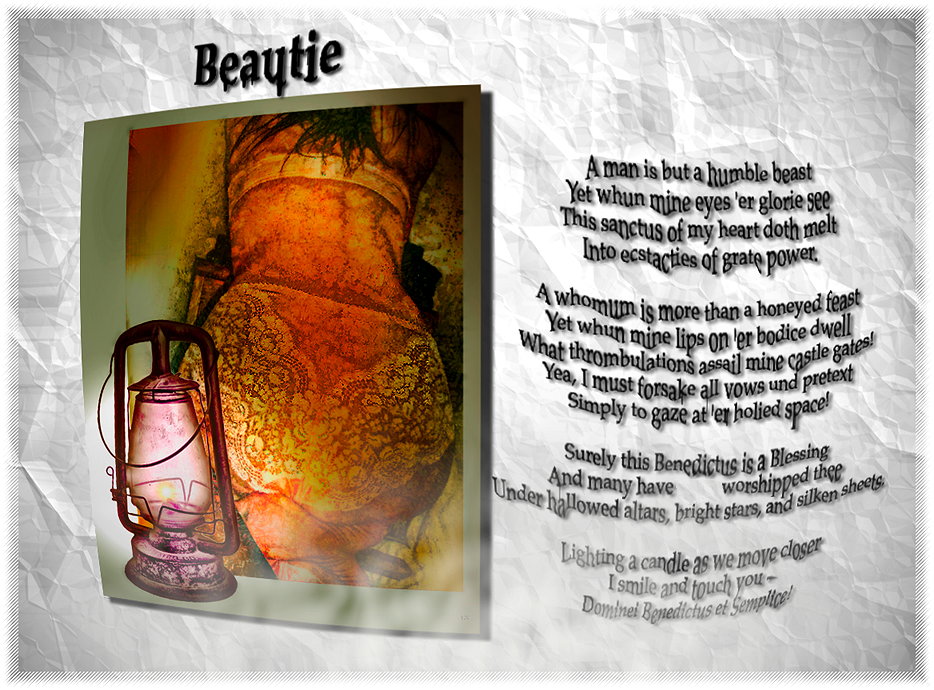 Beautie - a pictoral poem by T Newfields
