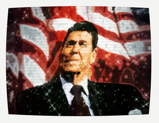 Ronnie Reagan - an graphic manipulation by Timmy Newfields