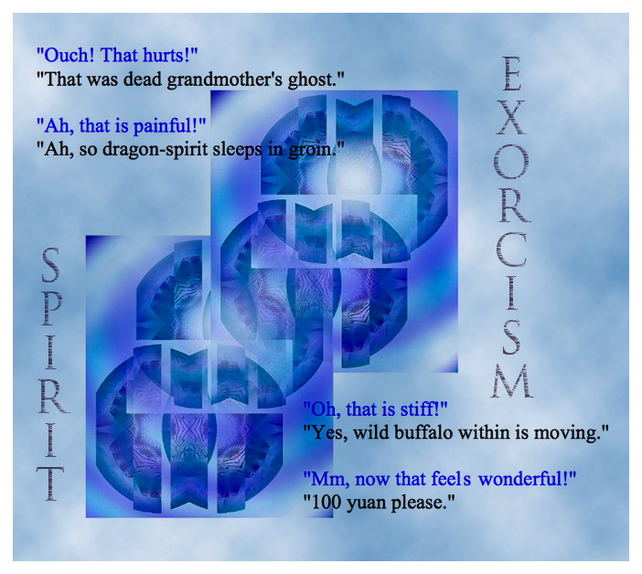 Spirit Exorcism - a pictoral poem by T Newfields