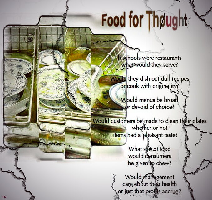 Food for Thought - a pictoral poem by T Newfields