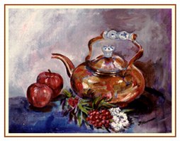Copper Kettle - a drawing by Jean Price Norman [location of original unknown]