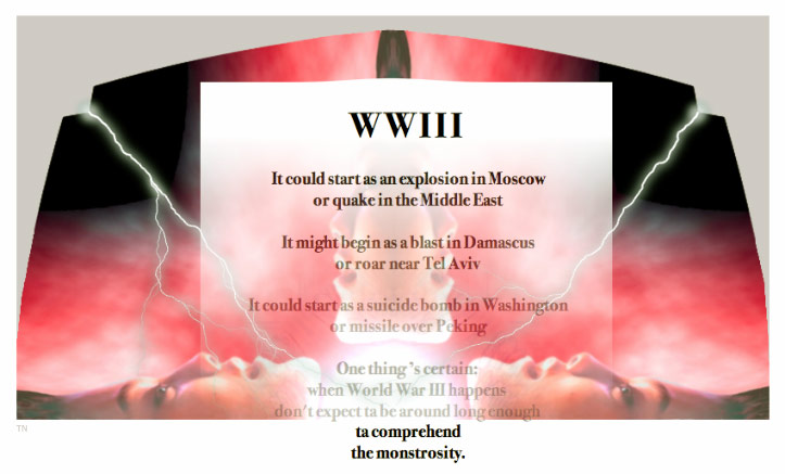 WWIII - a pictoral poem by T Newfields