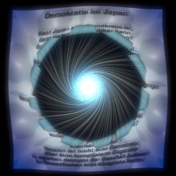Demokratie im Japan - ein graphisches Gedicht von T Newfields