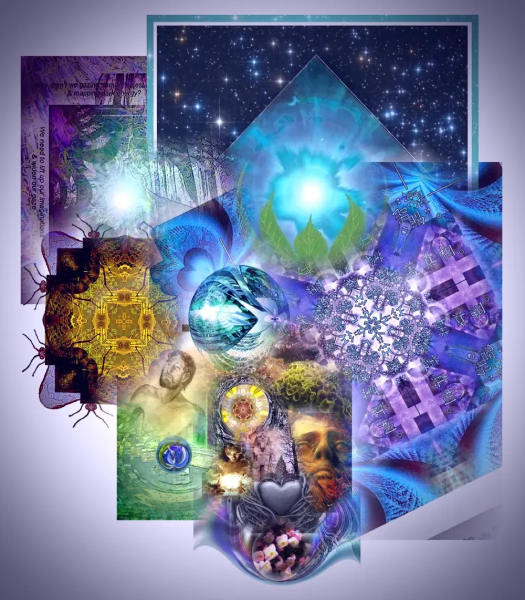 La espiral sagrada: Una meditación sobre la existencia cíclica - an art work by T Newfields