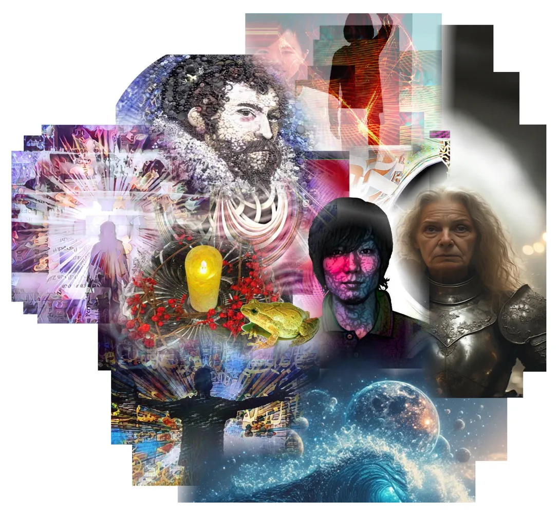 Luchadores renuentes - un arte por T Newfields